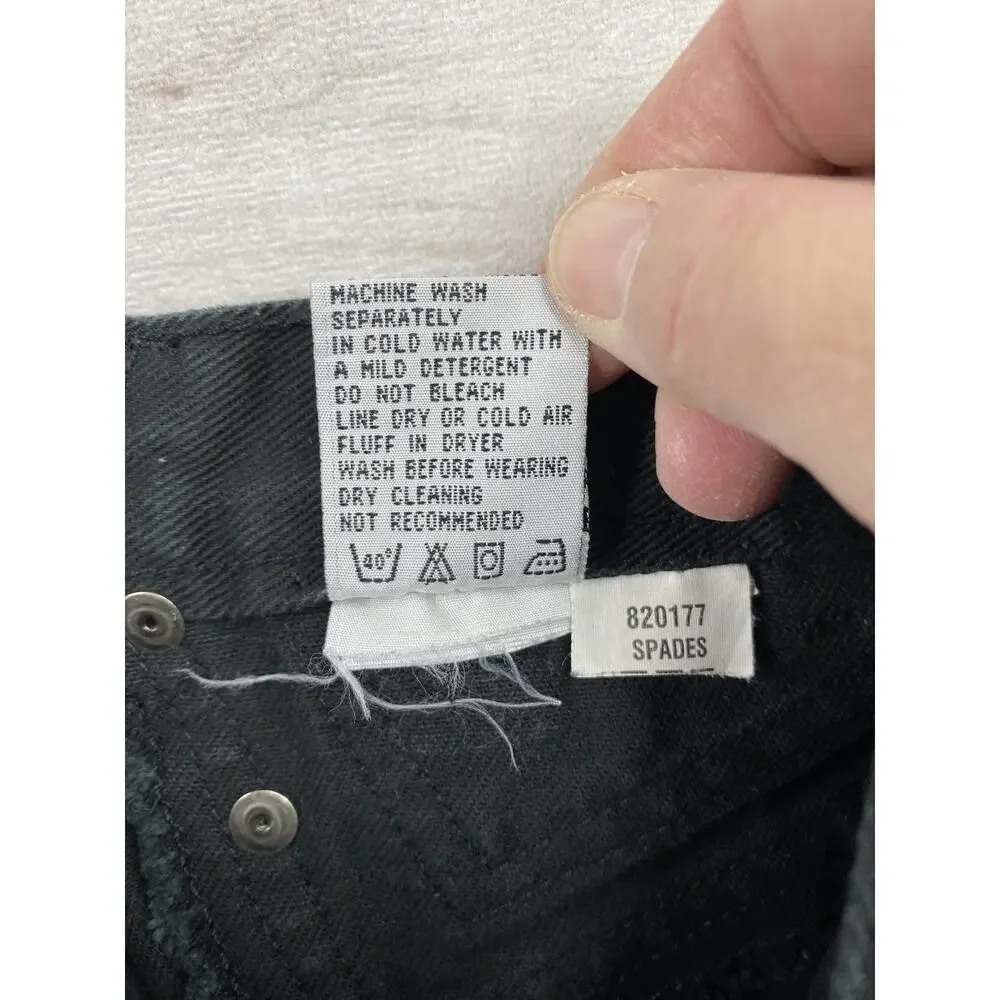 Vtg Blaze Jeans Womens 3/25 Black Studded Bareback Hi-Rise Rodeo Horse Riding
